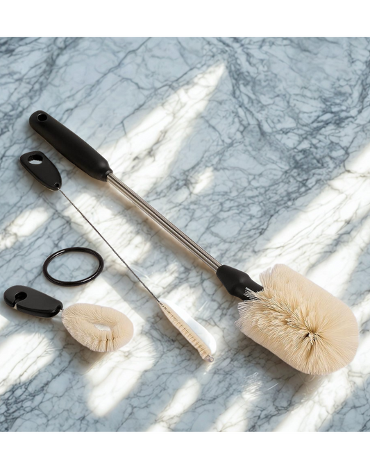 Kit de nettoyage 3-en-1 – Brosse gourde, paille et bouchon – Entretien facile & durable