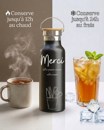 Gourde isotherme 500 ml - Merci Maîtresse / Maître